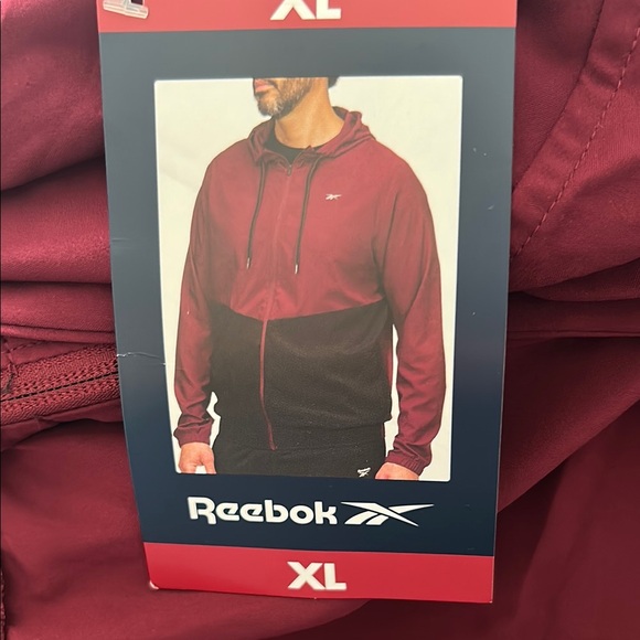 Reebok Burgundy and Black Windbreaker - Picture 2 of 4